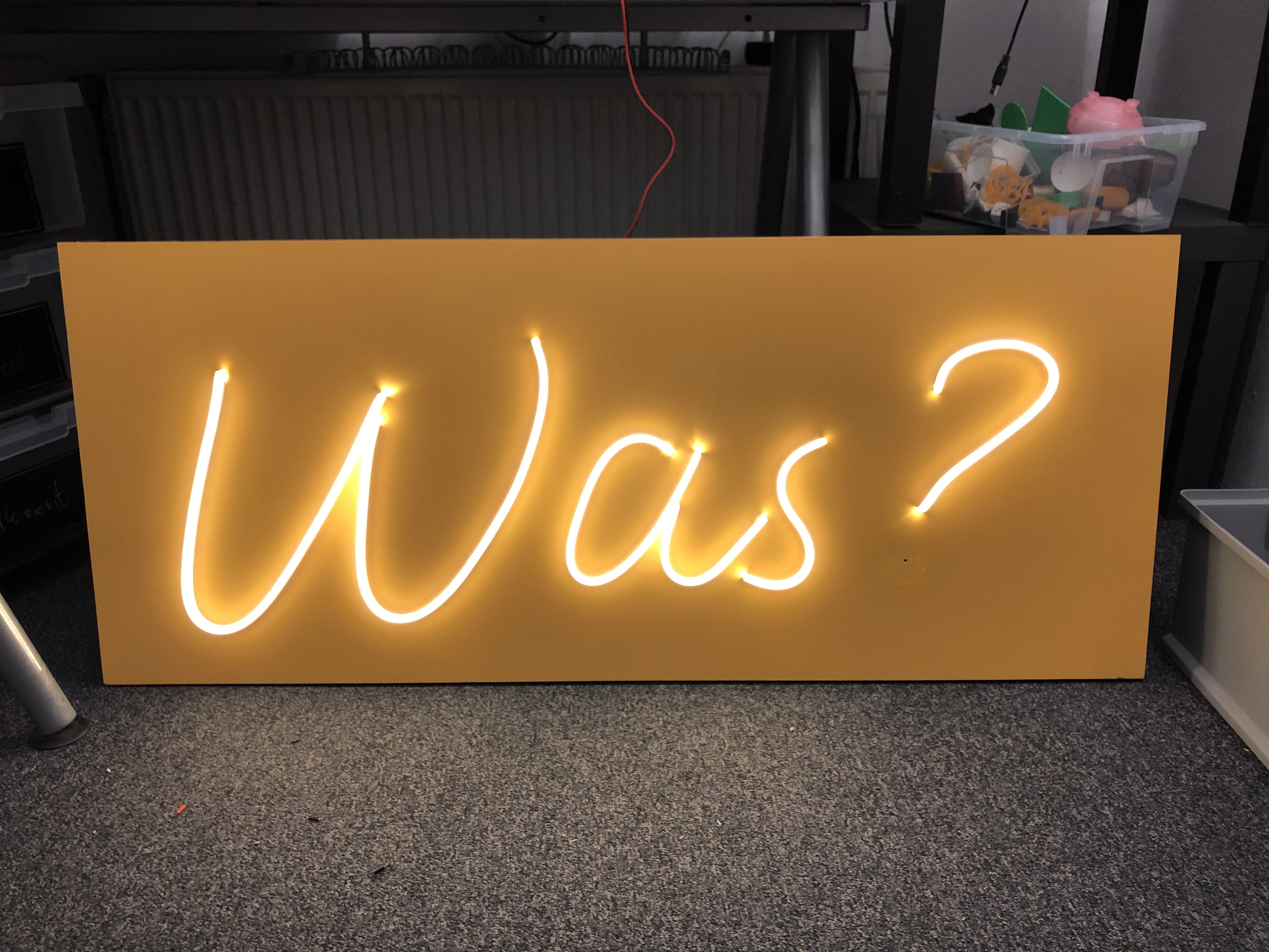 Building a Faux Neon Sign Using LED Strips (Part 1) ///