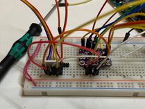 I used an Arduino and a DRV8833 motor driver board to control the motor.