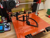 Printing both parts of the filter holder separately.